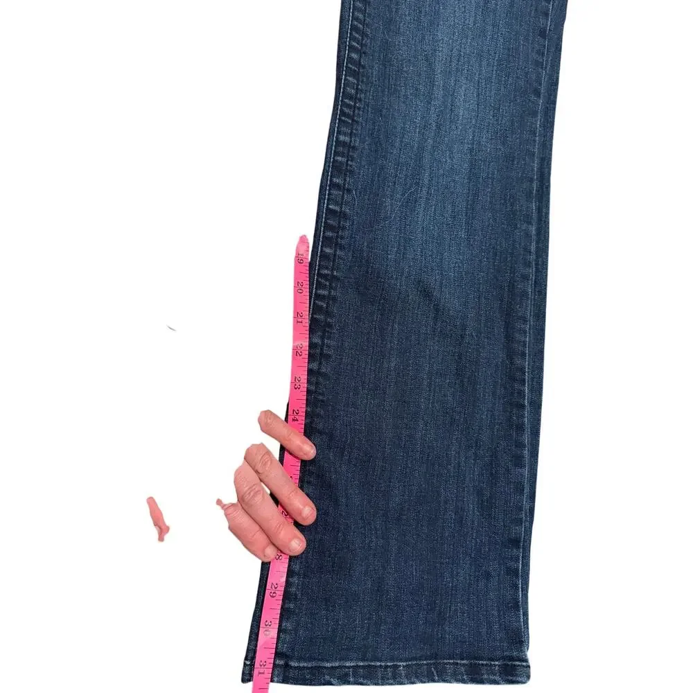 Seven7 Tummyless High Rise Bootcut Jeans Dark Wash Size 16